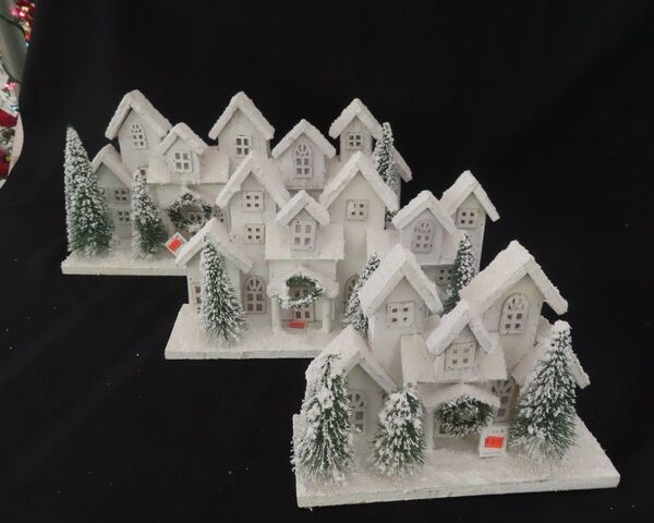 White Frosted Houses