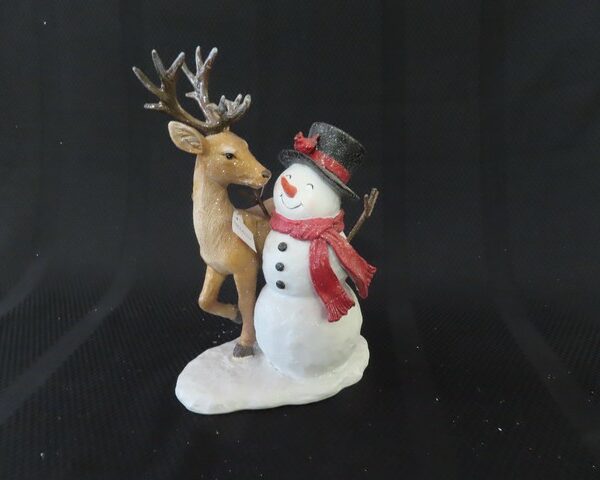 Snowman with Reindeer