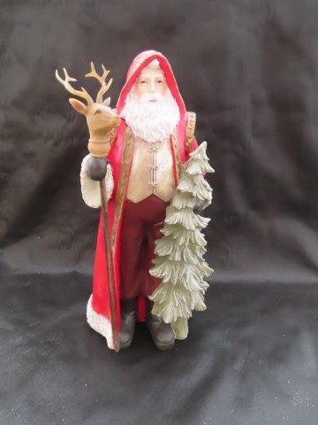 Santa with Reindeer staff